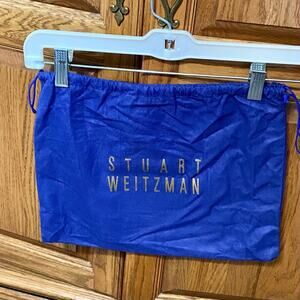 Stuart Weitzman Small Size Blue Purse Shoe Protector Travel Dust Bag 10” x 13”